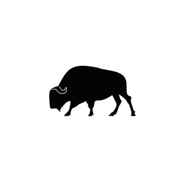 Vector illustration of bull silhouette
