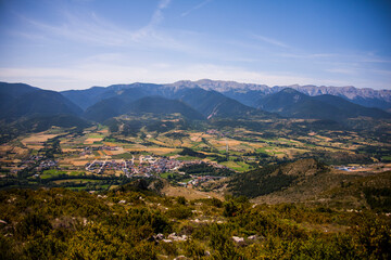 Fototapeta na wymiar Summer landscape in La Cerdanya, Pyrenees, Spain
