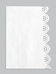 Paper with a beautiful carved edge for scrapbooking