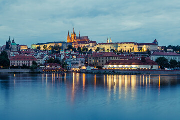 Naklejka na ściany i meble View on Hradcany in Prague, Czech Republic