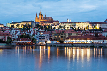 Naklejka na ściany i meble View on Hradcany in Prague, Czech Republic