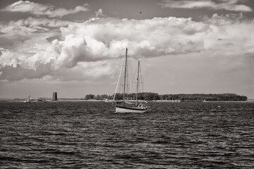 Segelboot auf der Ostsee