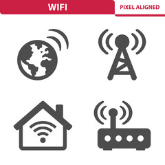 WiFi, Technology, Wireless Icons