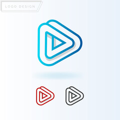 Play Logo Template Design Vector, Emblem, Design Concept, Creative Symbol, Icon. easy to use.