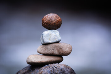 Rocks in balance, meditation and yoga for the soul 