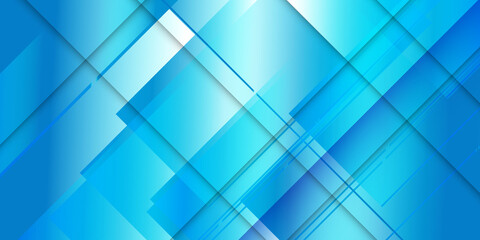 Fototapeta na wymiar Square shapes composition geometric abstract background. 3D shadow effects and fluid gradients. Modern overlapping forms. Light blue abstract square background