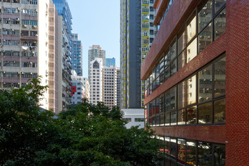 Budownictwo mieszkalne w Hng Kongu w dzień © Miroslaw