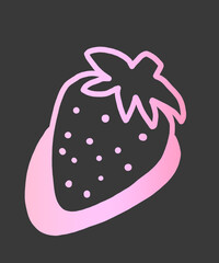 苺スクラッチアートパターン1