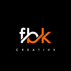 FBK Letter Initial Logo Design Template Vector Illustration
