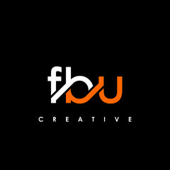 FBU Letter Initial Logo Design Template Vector Illustration