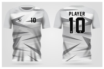 white sports jersey template for team uniforms and Soccer t shirt design