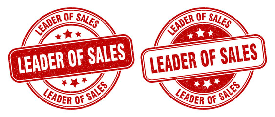 leader of sales stamp. leader of sales label. round grunge sign