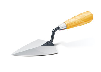 Trowel. Tool for building. Isolated on white background. Eps10 vector illustration.