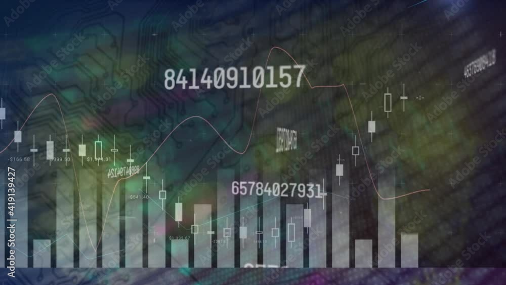 Poster multiple changing numbers and statistical data processing against microprocessor connections