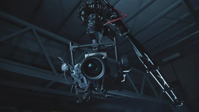 Cinema Camera Swing In And Face Camera