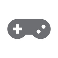 Obraz premium Joystick videogame controller. Gamer controlling device vector icon.