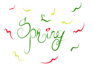 lettering spring
