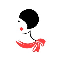 Face glamorous girl