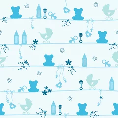 Endlosmuster Baby Junge Blau © Jan Engel