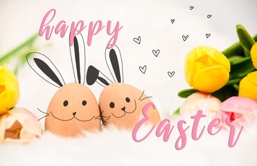 Happy Easter, holiday concept