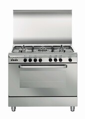 Obraz premium Stove and oven on white background