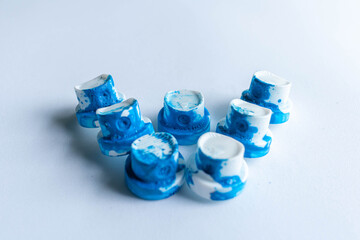 plastic graffiti spray cap after used background