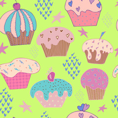 card with cupcakes