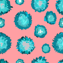 seamless pattern poppies background colored