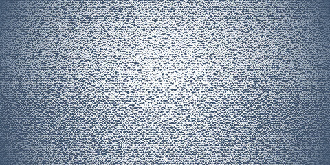 Doodle style white jagged horizontal lines on blue background, abstract illustration