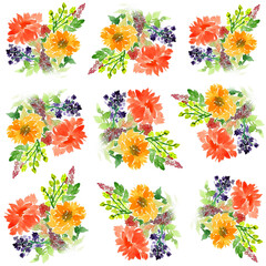 floral seamless pattern vector