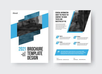 Vector brochure template with design