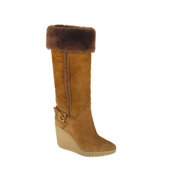 Fashionable women boots for all seasons. Studio shoot