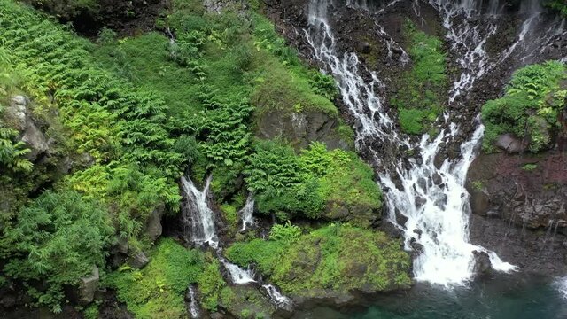 Langevin Waterfalls in Reunion Island
