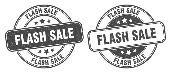flash sale stamp. flash sale label. round grunge sign