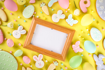Easter cookie background