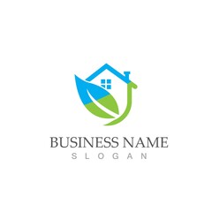 green house logo vector illustration