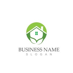 green house logo vector illustration