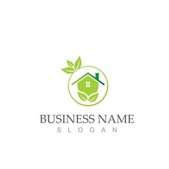 green house logo vector illustration