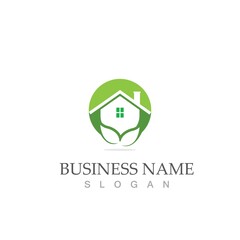 green house logo vector illustration