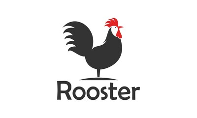 Rooster elegant vector logo
