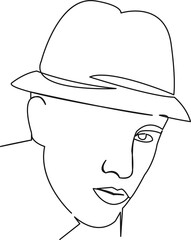 a man in a hat