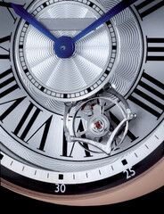 Detail of a wrist watch with mechanical movement