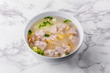 Pork boiled rice favorite cuisine