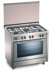 Fototapeta premium Stove and oven on white background