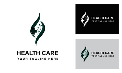 Obraz premium Health Care Logo Design Template-Medical And Health Logo Creator Vector.
