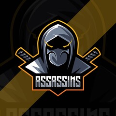 Assassin mascot logo esport design