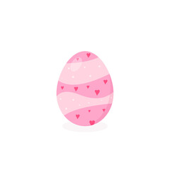This is a vector Easter egg isolated on a white background.