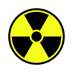 Fototapeta premium Radioactive icon, Medical symbol, vector