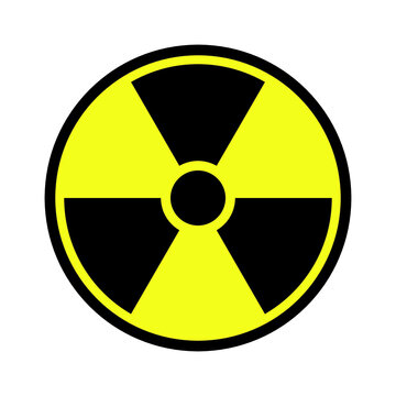 Radioactive icon, Medical symbol, vector