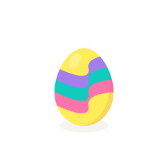This is a vector Easter egg isolated on a white background.